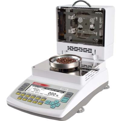 Vista frontal del determinador de humedad Axis AGS 210