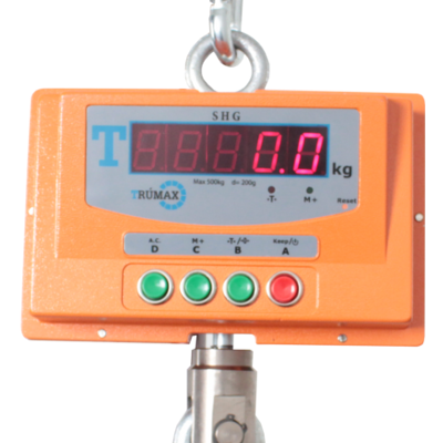 Báscula gancho SHG vista frontal AYCMetrología Medellín