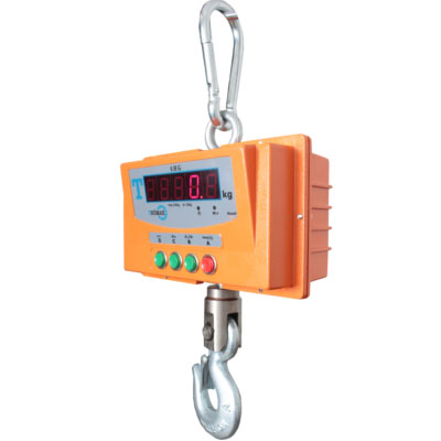 Vista lateral de báscula SHG colgante con control remoto