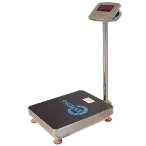 báscula de acero inoxidable Xteel W II SS encendida en cero