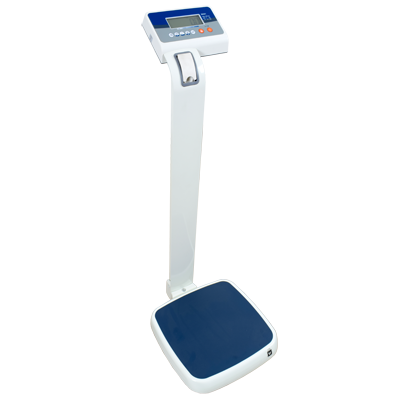 Báscula médica con ruedas para fácil movilidad en clínicas