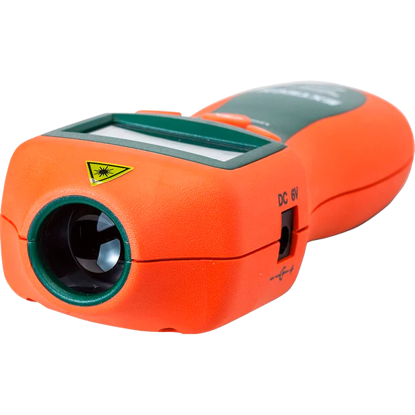 Termómetro infrarrojo y Tacómetro Extech RPM10 vista posterior