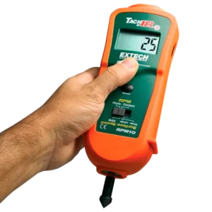 Termómetro infrarrojo y Tacómetro Extech RPM10 vista frontal