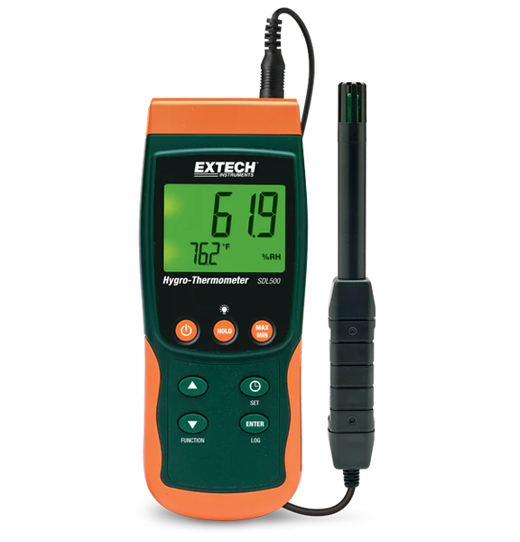 Termohigrómetro/Data logger Extech SDL500 vista frontal