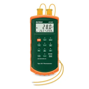 termómetro de entrada dual tipo K/J 421502 vista frontal