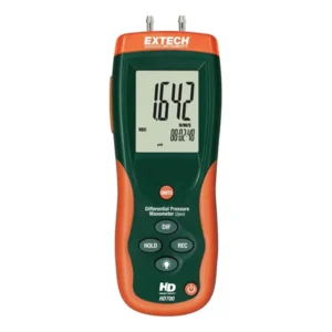 Manómetro de Presión Diferencial Extech HD700 vista frontal