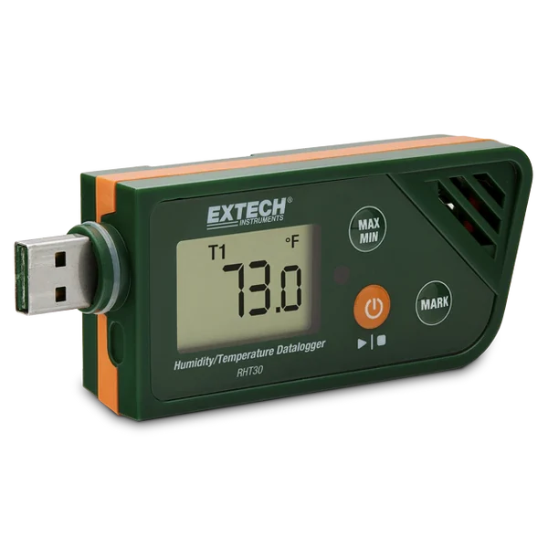 Datalogger Temperatura y Humedad Extech RHT30/RHT35 vista frontal