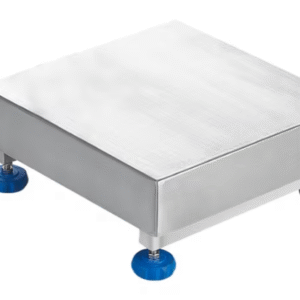 Plataforma W en acero inoxidable vista frontal